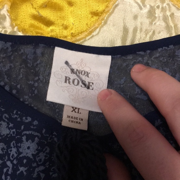 See-through Blue peplum top size 12 - Picture 2 of 6